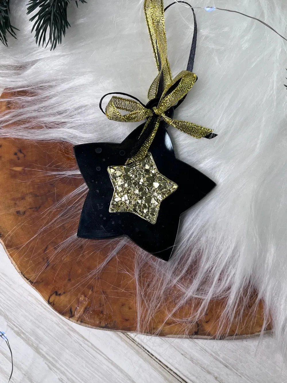 Новогодняя елочная игрушка Звезда