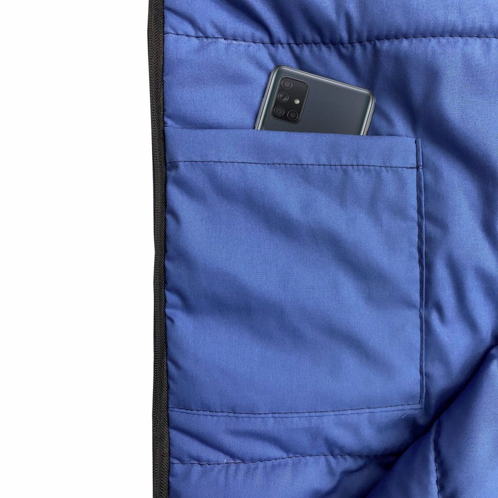 Мешок спальный туристический "Пелигрин", теплый, 230х90 см (до -25°С), синий