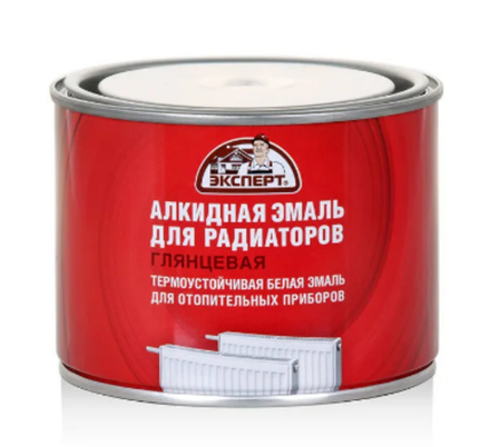 Эмаль для радиаторов ЭКСПЕРТ алкидная белая 0,5кг