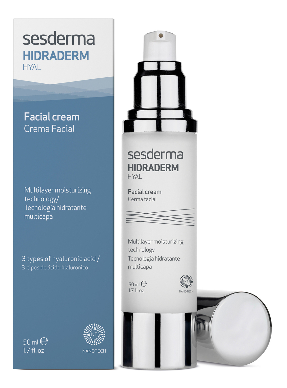 Sesderma Hidraderm Hyal Facial Cream - Крем для лица увлажняющий, 50 мл