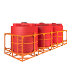 Кассета с полным сливом 3*6000л КАС Политим 18000 л.(6470x2202x2270см;красный) - арт.560826