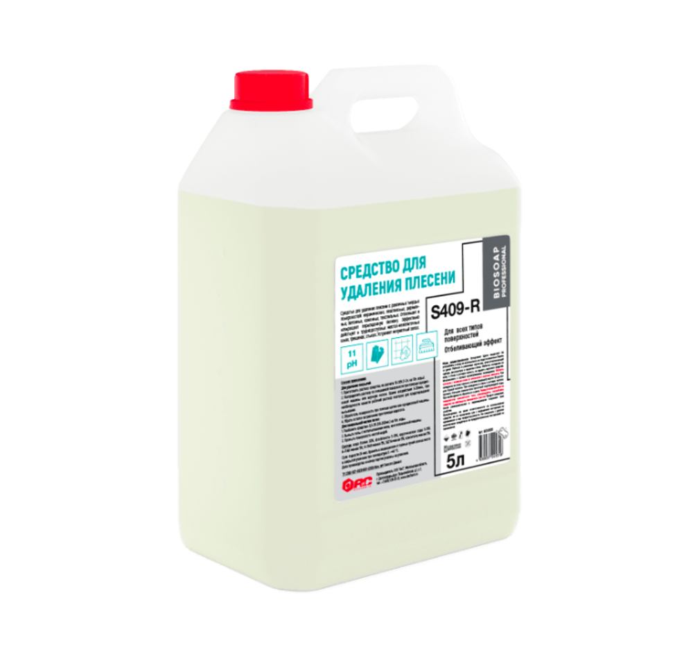 Средство для удаления плесени BIOSOAP PROFESSIONAL, S409-R, 5л. (упак.4шт.)
