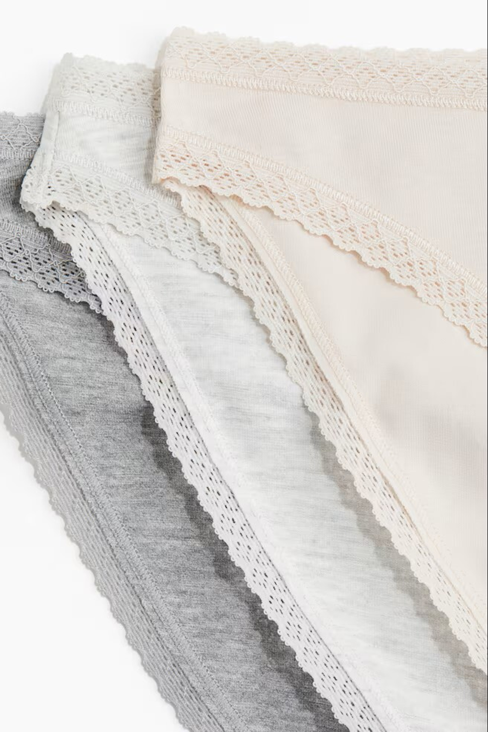 H&M Набор из 7 пар трусов хлопковых трусов, пудрово-розовый