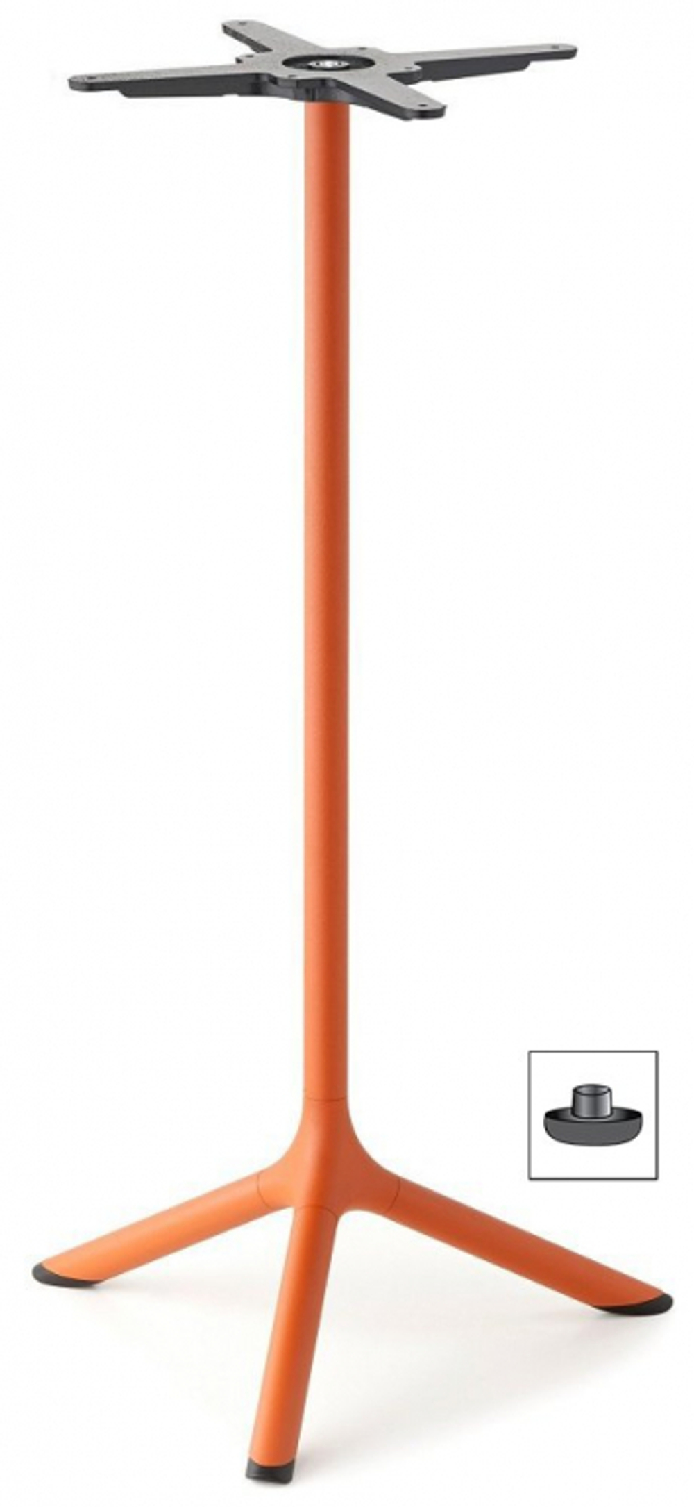 Стол ламинированный барный Scab Design Tripe, терракотовый, состаренный дуб тортора