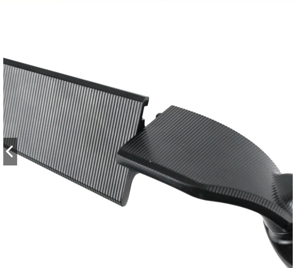 Mirror blade style, RAZOR, Aluminium. For Honda CBR. Hole 6mm 38-50mm