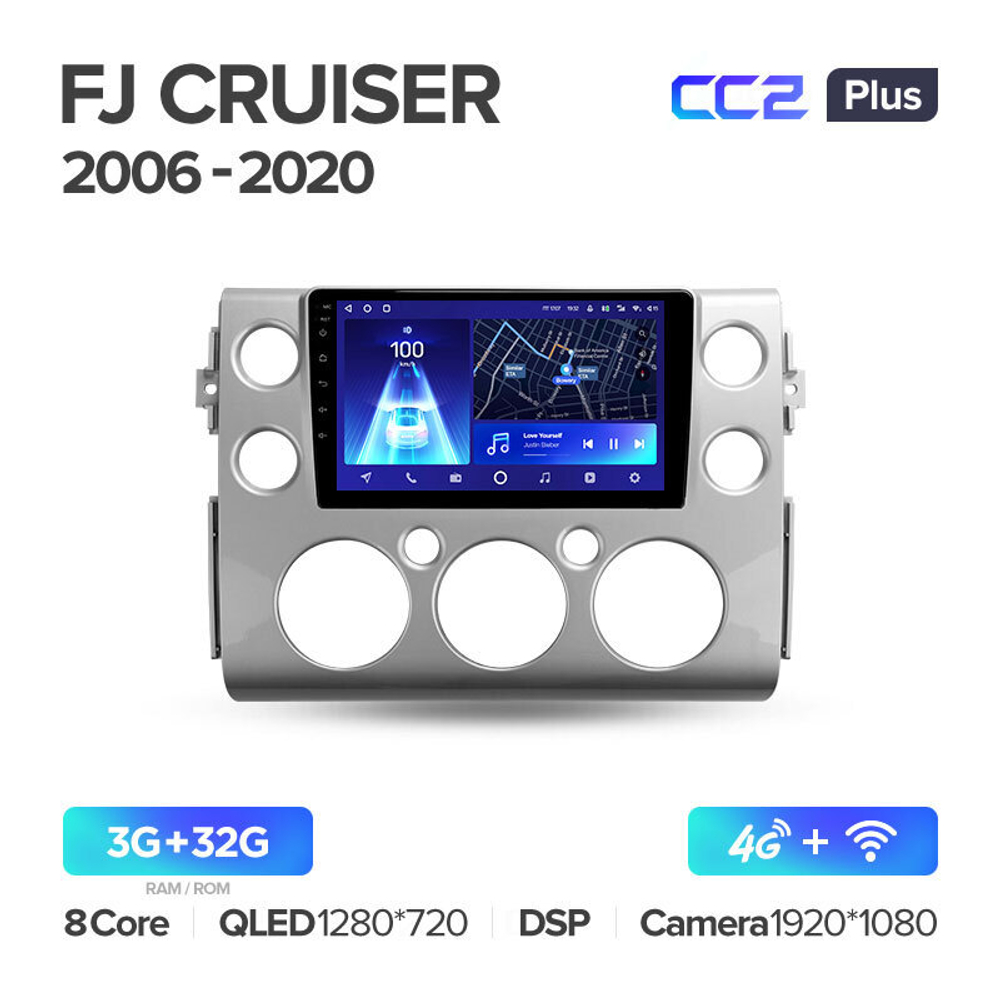 Teyes CC2 Plus 9" для Toyota FJ Cruiser 2006-2020