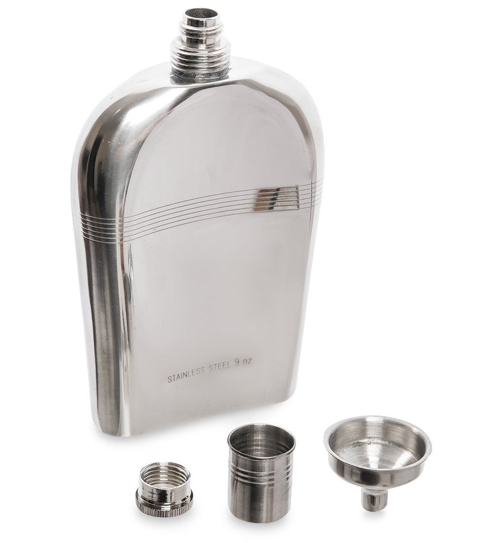 GT-49 Подарочный набор фляжка 250 мл со столовыми приборами «Россия»