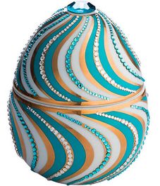 Espiral blue, свеча Bois de Russie Helicoidal Egg, Ladenac Milano
