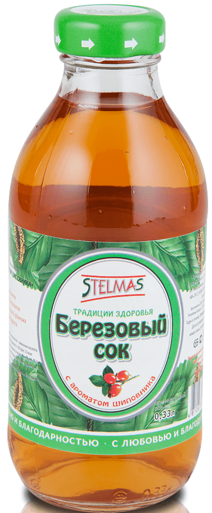 Березовый сок Stelmas 0.33 л. - стекло(12 шт.)