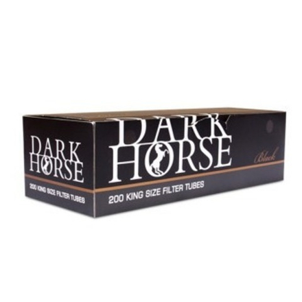 Гильзы сигаретные DARK HORSE "Black" (Регуляр, Чёрные) 200шт.