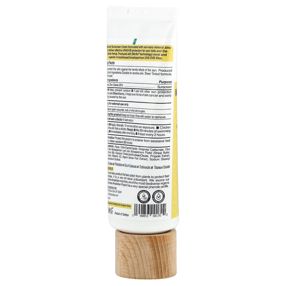 Bee & You, Детский, солнцезащитный крем с натуральными минералами, SPF 50+, 80 мл (2,7 жидк. Унции)