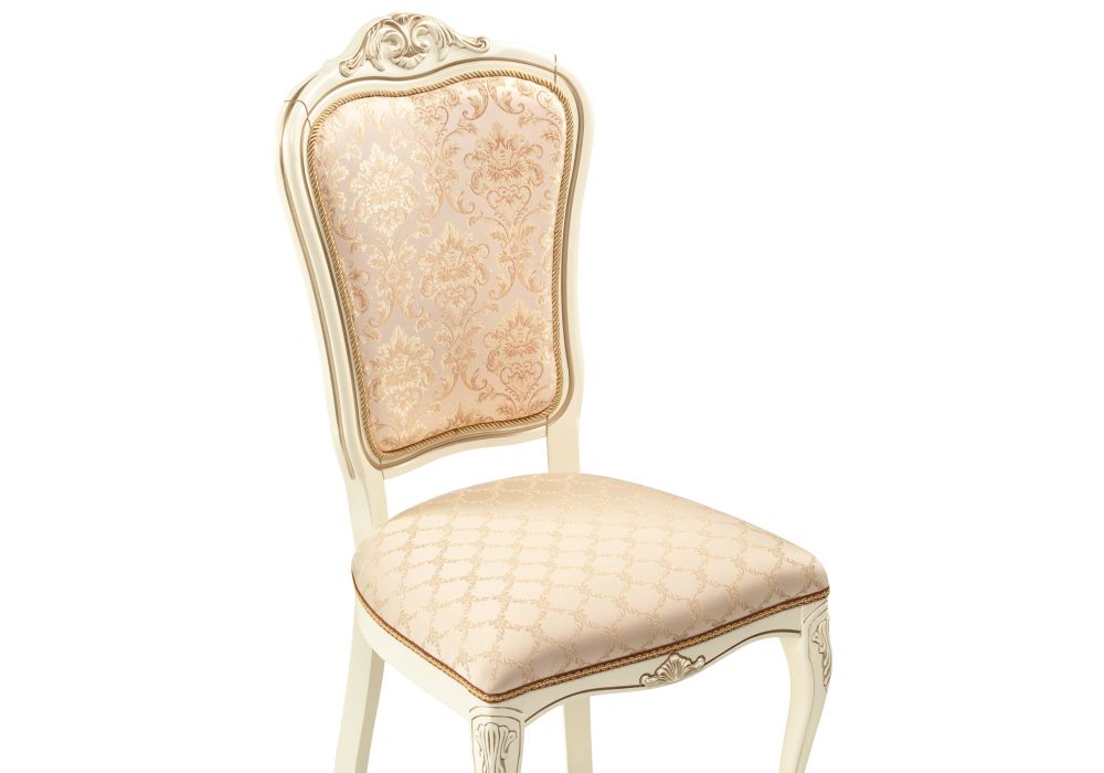 Стул Руджеро слоновая кость / патина золото