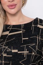 Платье "Франсуаза" (черный меланж) П8794 LT Collection