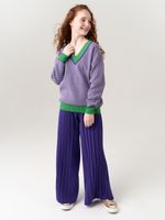 Джемпер для девочки AT954 сиренево-зеленый