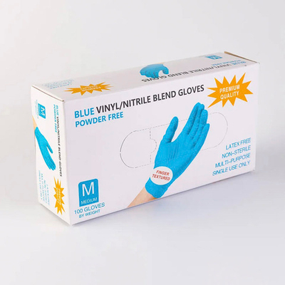 Перчатки Blue VINIL/NITRILE BLEND GLOVES  нитрило-виниловые (100 штук) размер М
