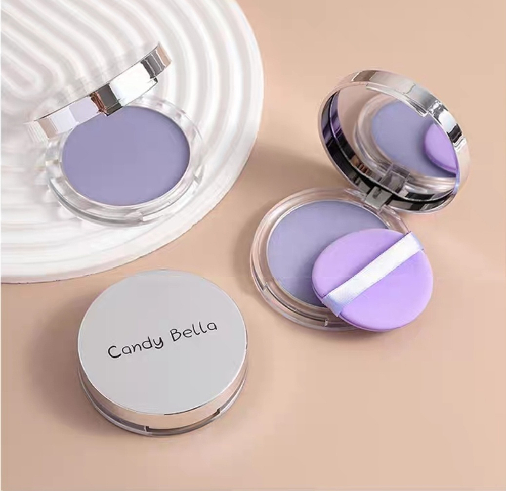 Пудра для лица матирующая бесцветная компактная Candy Bella