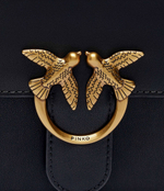 Кожаная сумка-трапеция Love One Mini Pinko - черный(100071 A0F1)