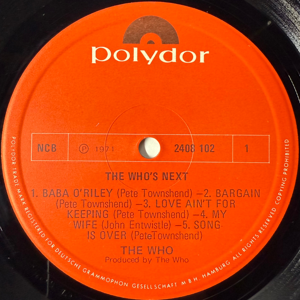 The Who – Who's Next (Скандинавия 1974г.)
