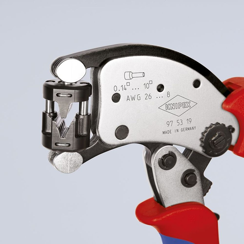 Twistor T Пресс-клещи для контактных гильз DIN 46228 1+4, обжим: трапециевидный, поворот 360°, 0.14-