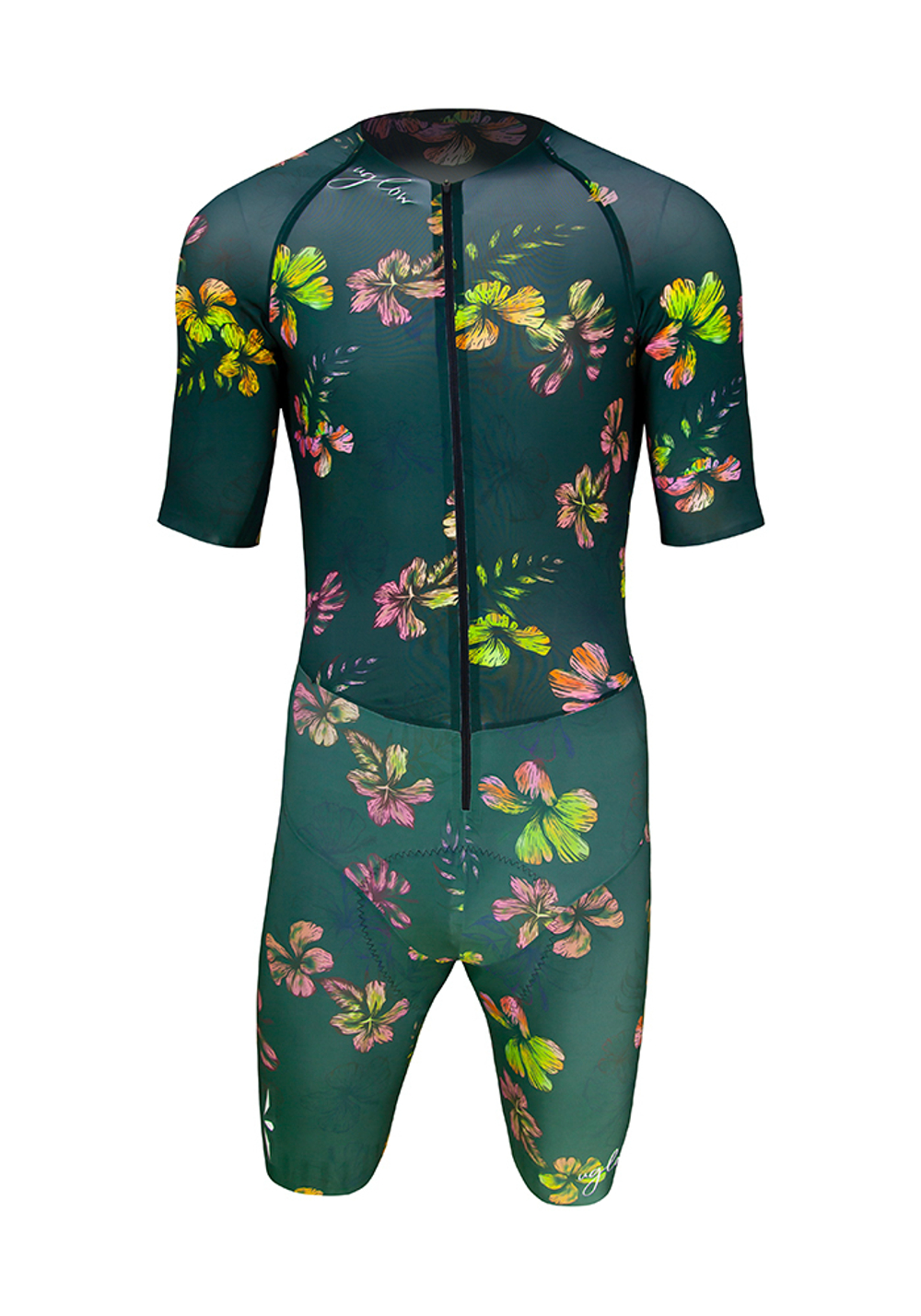 ВЕЛОКОСТЮМ SPEED TT SUIT | HIBISCUS FLORAL DARK GREEN