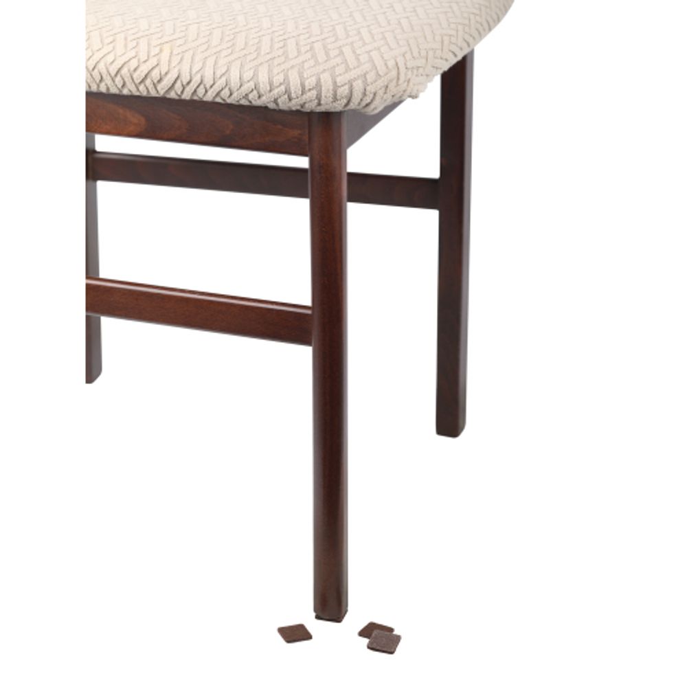 Накладки СИЛА SFELT-22х22 защитные фетровые самоклеящиеся квадратные 22х22 мм 24 шт.