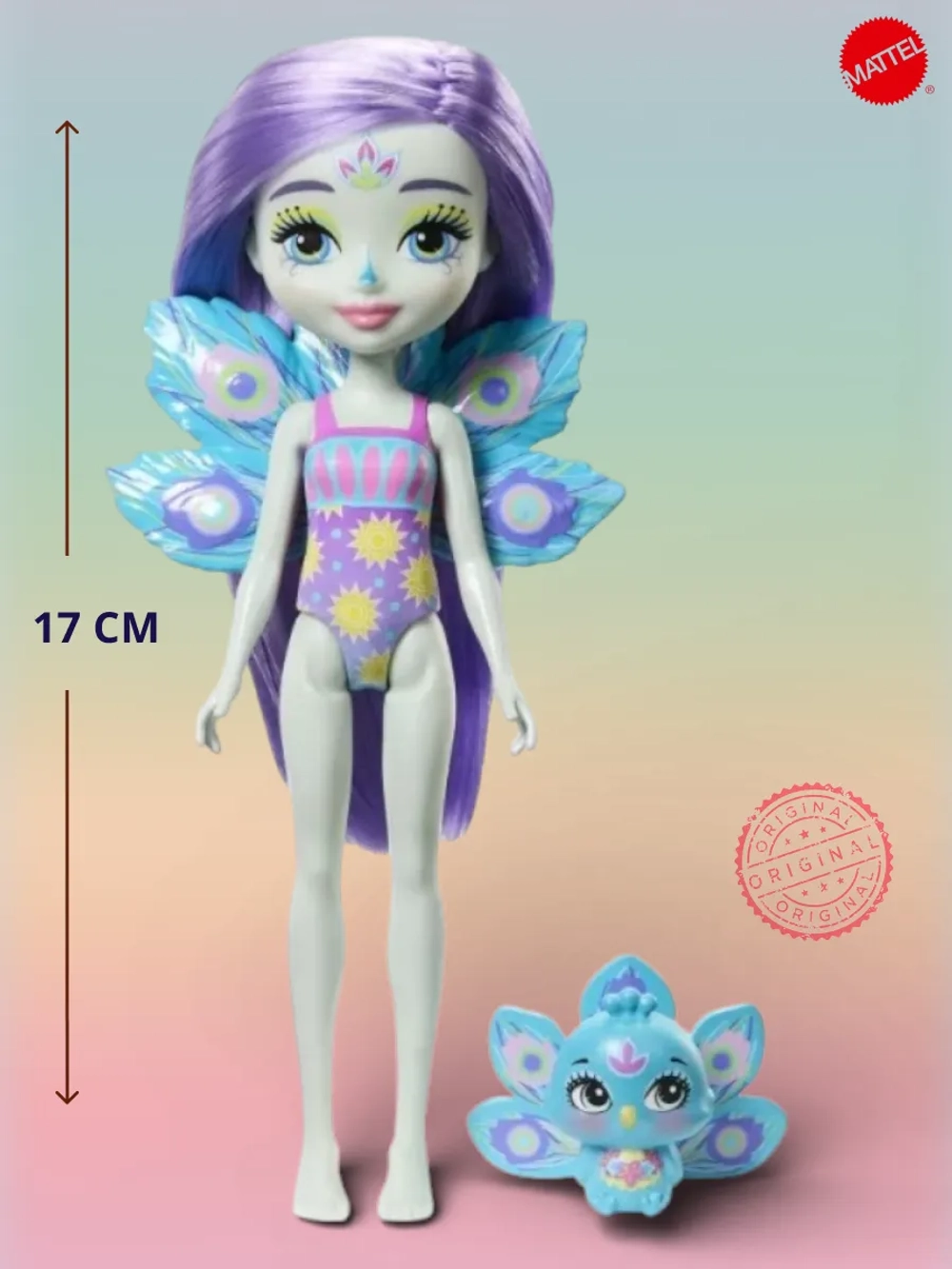 Кукла Энчантималс Павлина Петтер и Флэп HTN83 HRX79