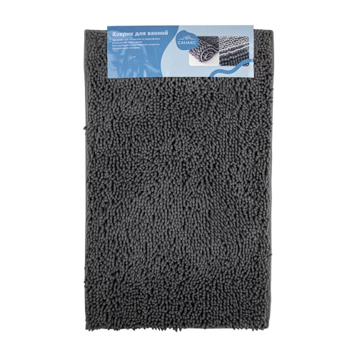 Коврик в ванную одинарный САНАКС Moss Серый 50х80 00412