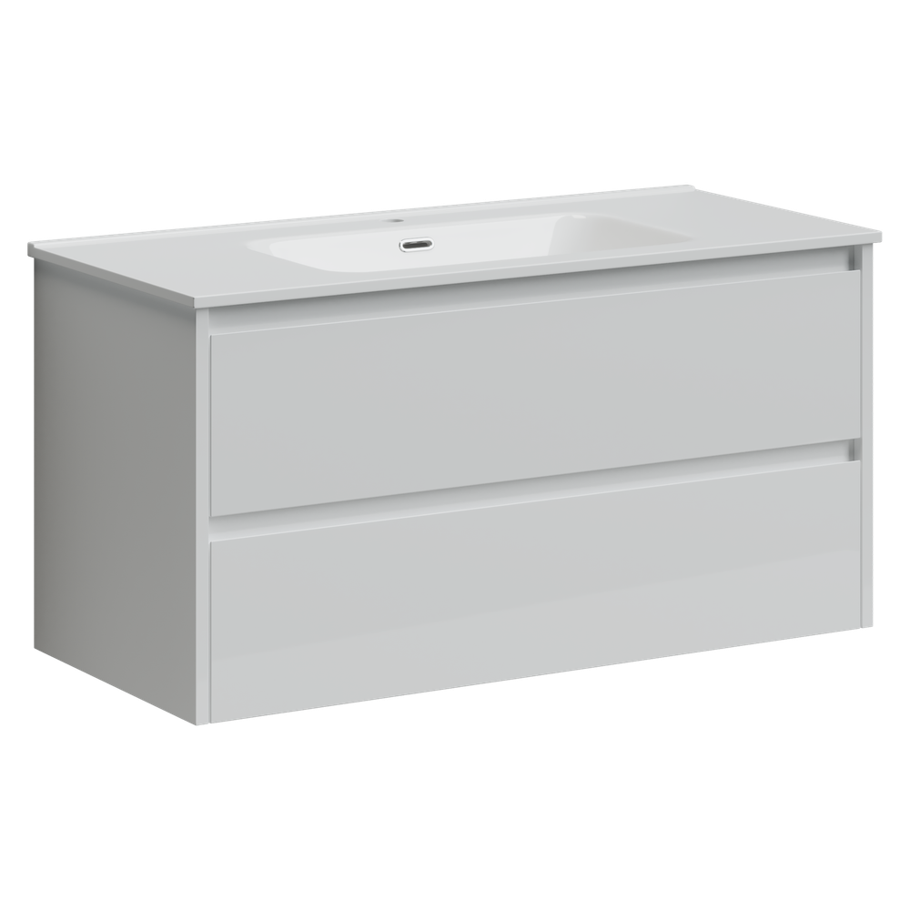 Тумба с раковиной Sancos Libra, 99 см., эмаль белый, LB100W