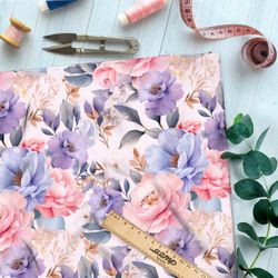 Ткань премиум интерлок пастельный эффект