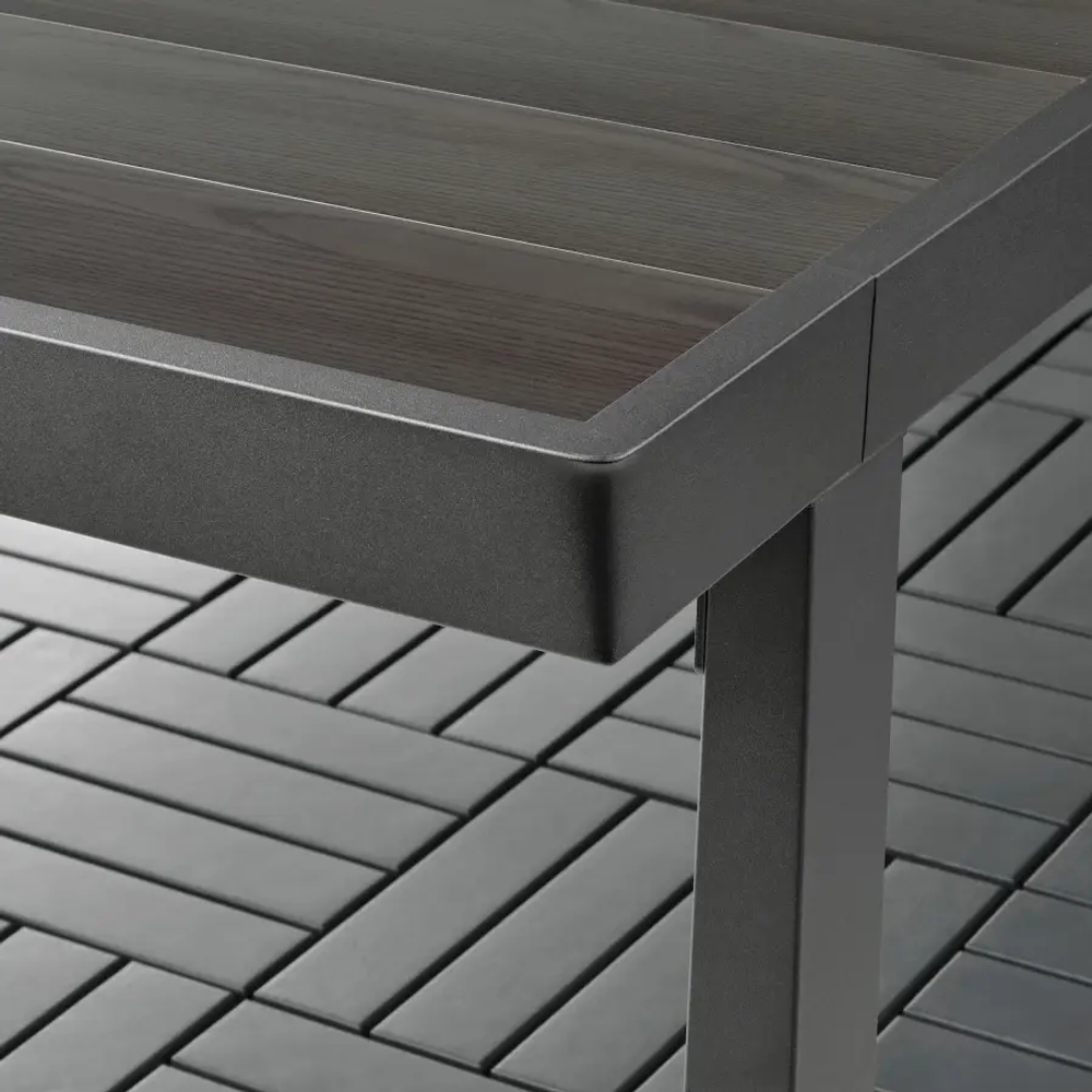 Обеденный стол и стулья  - VÄRMANSÖ IKEA/ ВЕРМАНСЕ ИКЕА, 224х93 см, коричневый