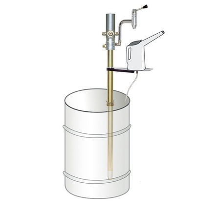 Комплект для раздачи масла из 200 л бочек, пневматический насос 1:1, GARTEC (Италия)