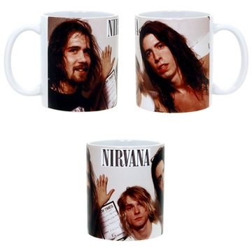 Кружка Nirvana группа на фоне "Show Times" (1088)