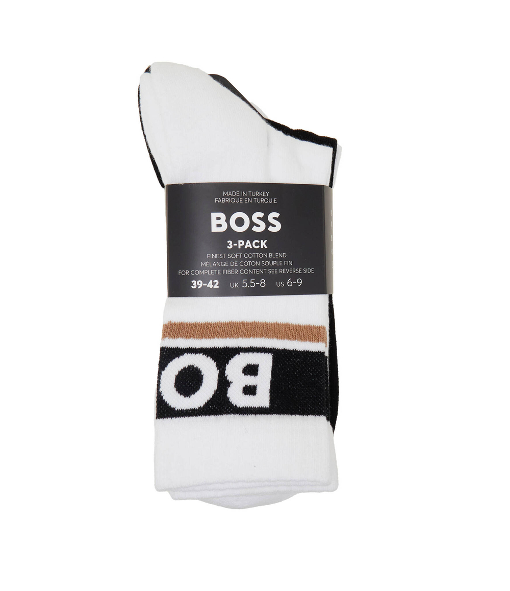 Носки 3 пары QS Design CC BOSS BLACK - белый(50510683)