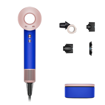 Фен Dyson HD15 Supersonic Professional Gift Edition (Blue/Blush) (2023) Фен для волос цвета «синий/румянец». Подходит для прямых и волнистых волос любой длины