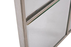 Зеркало декоративное 90х140см Garda Decor в стальной раме цвета хром