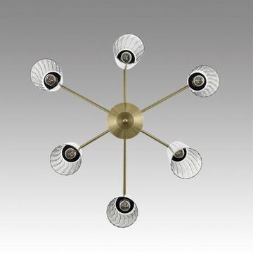 6584/6C MODERNI LN25 94 бронза/прозрачный, металл/стекло Люстра потолочная E14 6*40W 220V DOLIANA