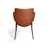 Стул с подлокотниками Sofia, экокожа soft-touch, терракот