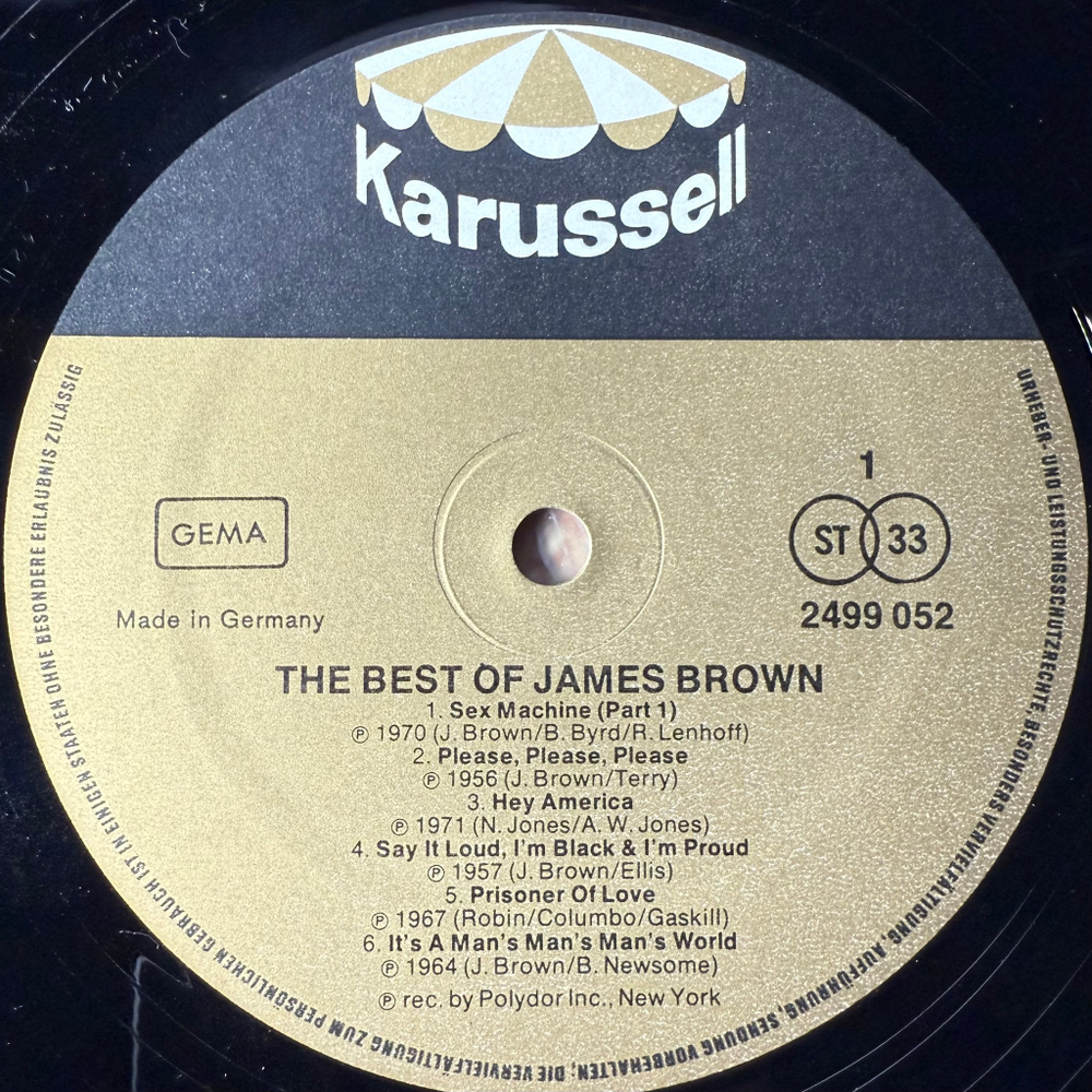 James Brown ‎– The Best Of James Brown (Германия 1972г.)
