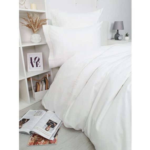 Постельное белье Casual (кремовый) deluxe TIVOLYO HOME Турция