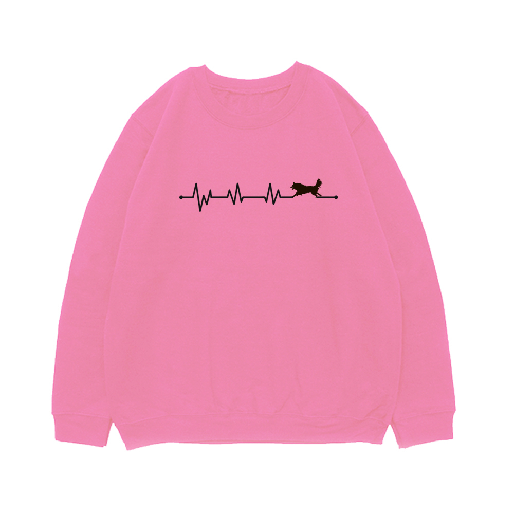 Свитшот "Бордер Колли - сердечный ритм"