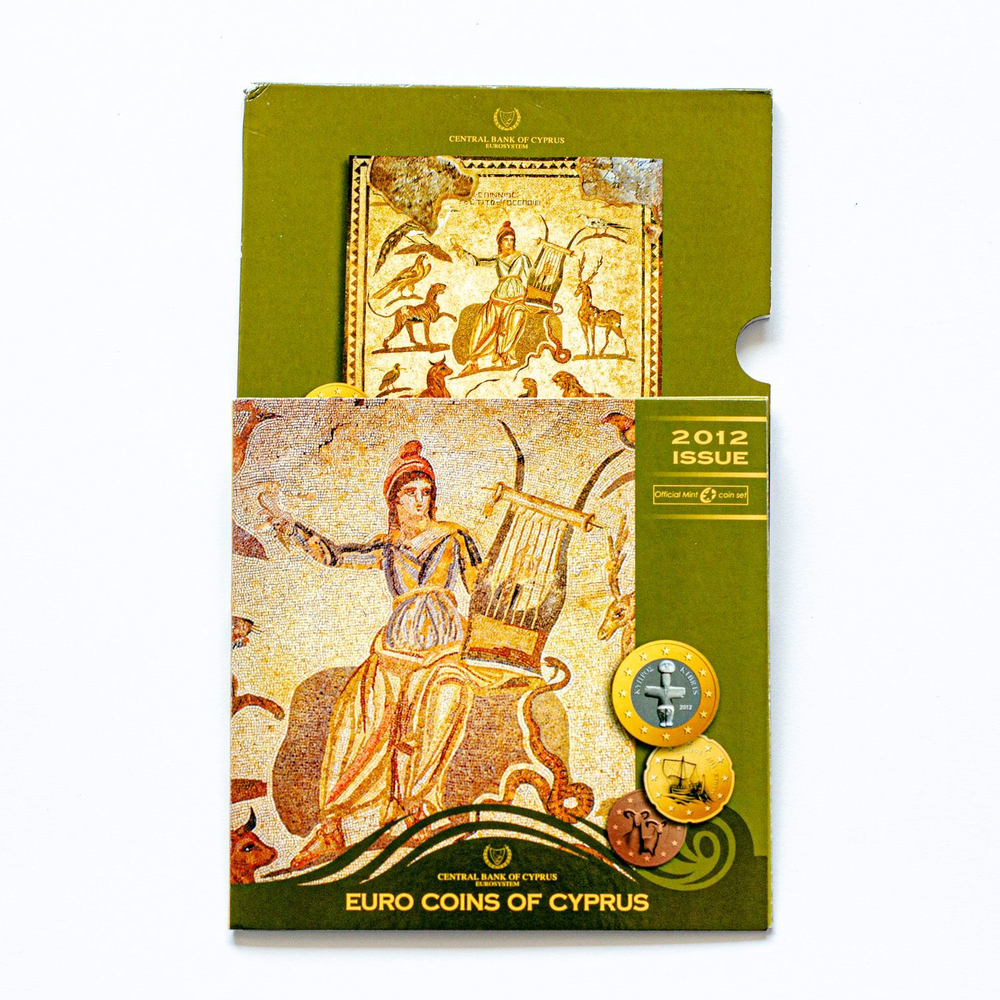 Cyprus 2012 Euro Coin Set – Including €2 "10th Anniversary of the Euro"