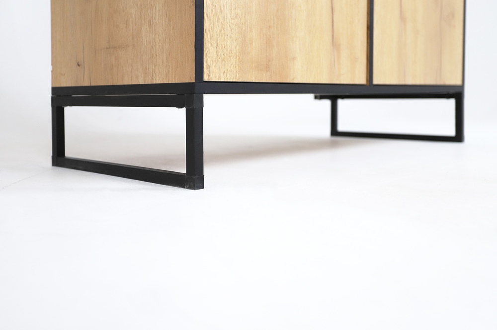 Шкаф-витрина Ивару Виртон-21, Дуб крафт золотой