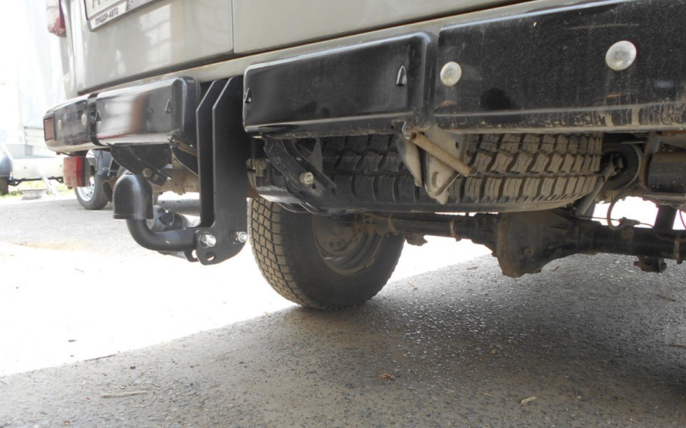 Фаркоп для УАЗ 2206, 3741, 3909, 3962, 39625, 3963 Буханка 1985- Тип шара: A. Нагрузки: 800/50 кг, UAZ-07