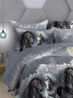 Постельное белье 2 спальное, простыня евро 218х240, поплин, 100% хлопок, наволочки 70х70