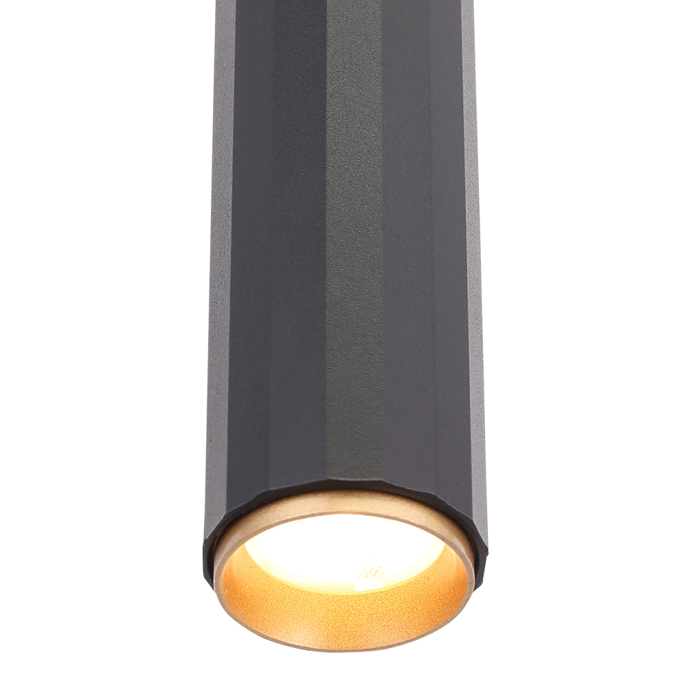 SL6210.403.01 Светильник подвесной ST-Luce Черный/Черный, Золотистый LED 1*7W 3000K LILT