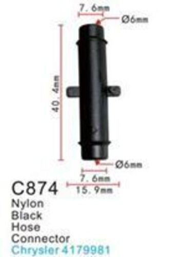 Клипса для крепления внутренней обшивки а/м Крайслер пластиковая (100шт/уп.) Forsage клипса C0874(Chrysler)
