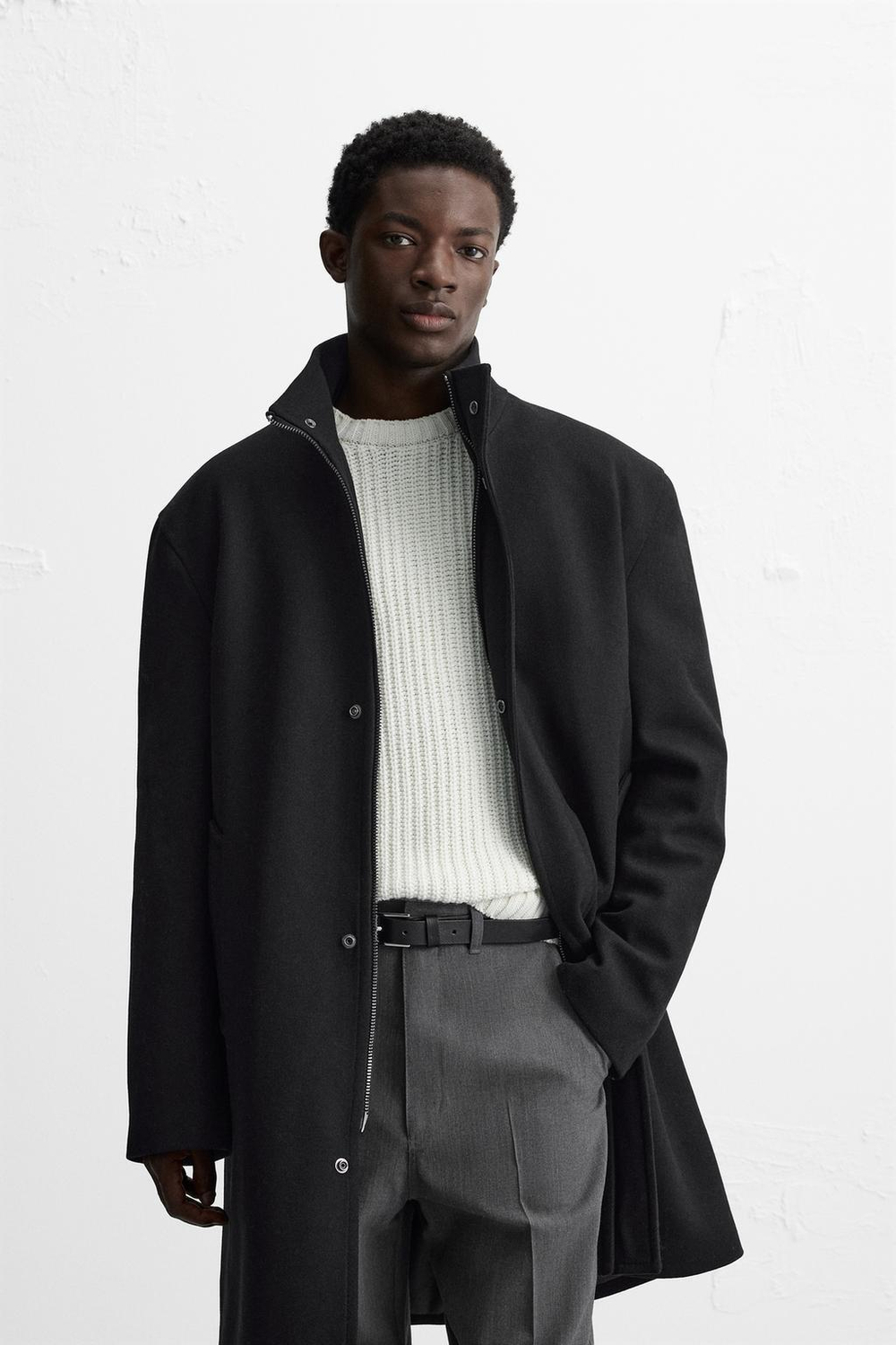Пальто relaxed fit из смесовой шерсти