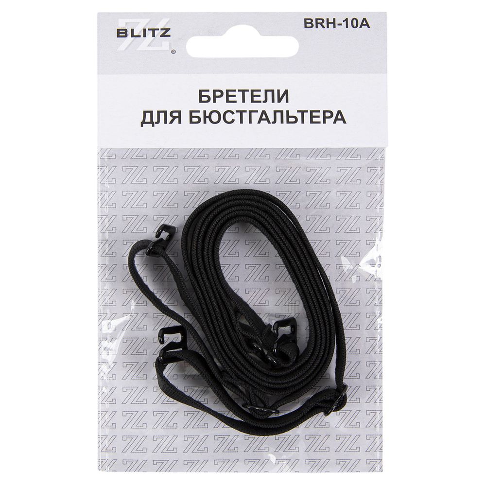Бретели для бюстгальтера 10 мм, 5 пар, 02 черный, Blitz BRH-10A