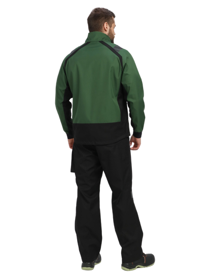 Куртка "ProfLine Leader" (хаки/черный), тк.Софтшел