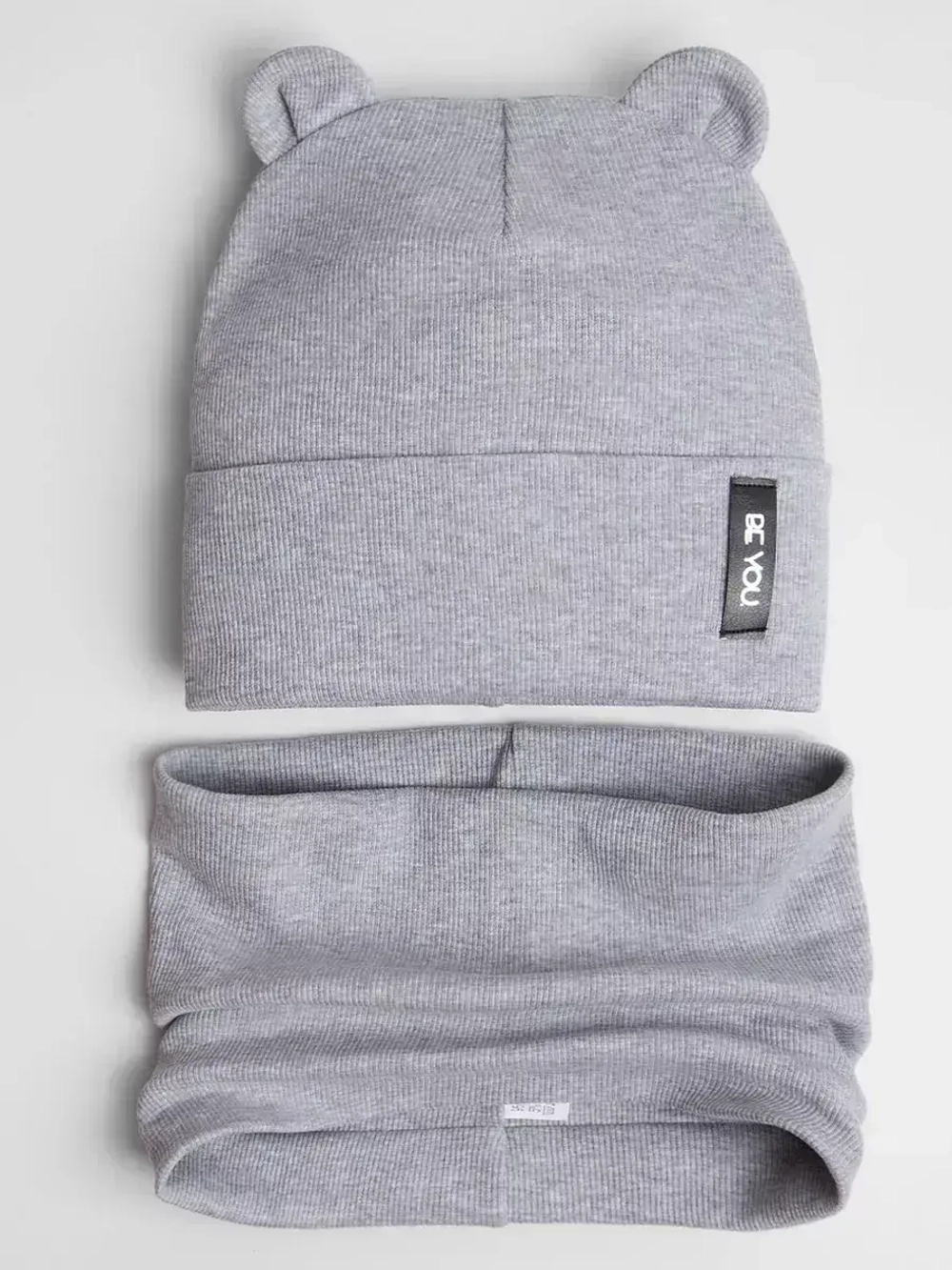 Шапка со снудом для мальчика демисезонная